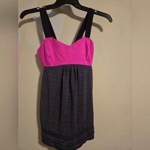 lululemon athletica Pink and Gray Tank Top